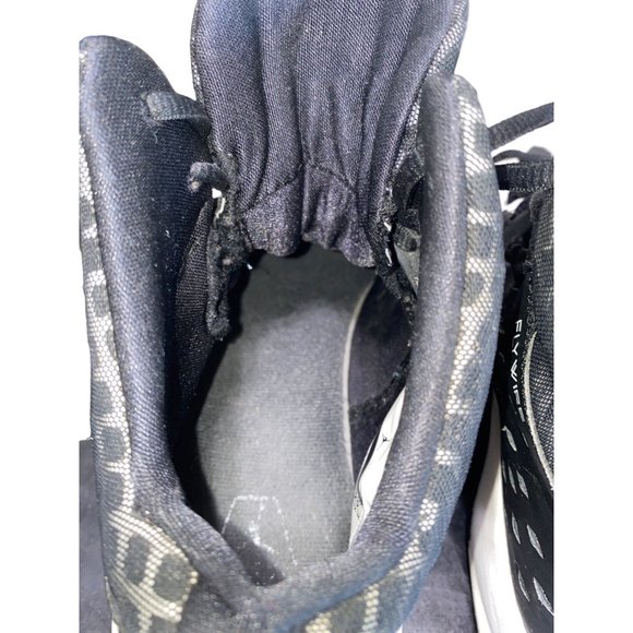 Nike Jordan Rising High Flight Speed Basketball Shoes Size 7 Black White - Picture 10 of 13